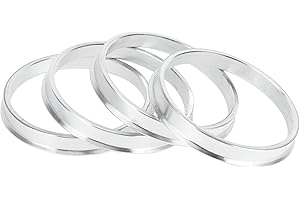 INFINAUTO Hub Centric Rings, 66.6mm ID to 72.6mm OD Vehicle Wheel Hubrings Aluminum Alloy, 4 Pcs