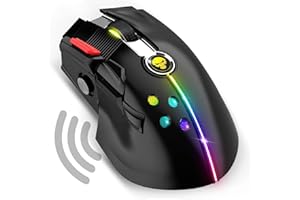 Spirit Of Gamer - XPERT M600 - Raton Inalámbrico Gaming Recargable - Mouse Gaming RGB - Sensor Optico De Alta Precisión 10000 dpi- 12 Botones Programables Incluido 1Rapid'Fire - Joystick 4 Funciones