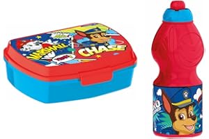 JOYTOY Paw Patrol La Patrulla Canina - Set Botella cantimplora Sport y sandwichera (STOR 82776)