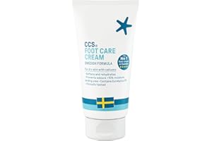 CCS Foot Care Cream for Cracked Heels and Dry Skin 75ml - Foot Cream with 10% Urea and Eucalyptus Oil - Moisturise and Soften Hard, Rough Skin and Callused Feet