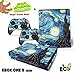 Produktbild Xbox One X Skin Sticker, Morbuy Mode Persönlichkeit Stil Designfolie Vinyl-Folie Aufkleber für Konsole + 2 Controller Aufkleber Schutzfolie Set +1pc Silikon Hand Übung Grip (Elegantes Ölgemälde)