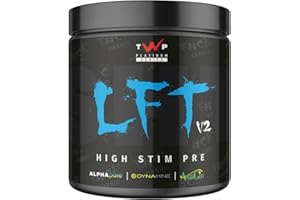 TWP Nutrition Platinum Series LFT V2, High Stim Strong Pre Workout, 390g and 30 Servings, 9 Great Flavours (Blue Snow Cone)