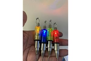 Olax Leucht Bissanzeiger mit Ketten, Spulen-Swinger, Spulenhalter, Angeln, Fischen