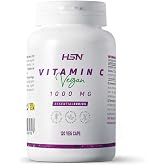 HSN Vitamin C 1000 mg - 120 Vegetable Capsules | 1g Vegan Vitamin C. Collagen Formation Immune System Energy and Antioxidant