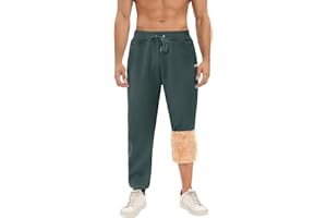 Voqeen Pantaloni Jogging Uomo Pantaloni da Jogger in Pile Sportivi Uomo Pantaloni Casual con Tasche Elastico Vita Coulisse e Tasches Sportswear Pantaloni de Tuta Pile Uomo