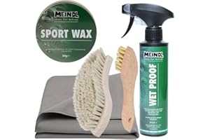 RENNER XXL Premium-Schuhpflegeset für Bergstiefel – Sportwax & Imprägnierer – Wet Proof für Leder, Nubuk & Outdoor-Schuhe – Komplettes Pflege-Set