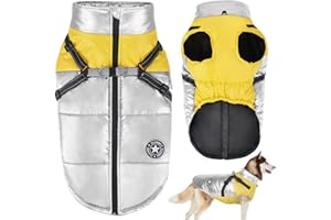Oslueidy Abrigo de Perro de Invierno,Ropa de Mascota Impermeable Chaqueta de Perro Caliente Chaleco de Perro de Mascota Traje de Perro a Prueba de Viento Ropa de Perro