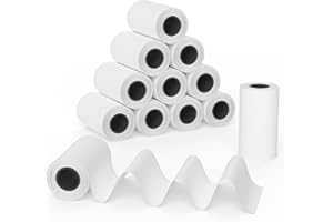 FUNGLAM 12 Rolls Instant Print Camera for Kids Refill Print Paper 57mm*30mm,Kids Camera Print Paper Refill,with Most Kids Camera Instant Print,Instant Camera for Kids Inkless Thermal Printing Paper