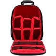 Andoer Camera Backpack, DSLR Digital Camera Bag, Small Reflex Photo Backpack, Waterproof Camera Backpack, Lightweight, Multi-Functional, Breathable Camera Bags, 33 x 26.5 x 12.5 cm