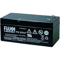Fiamm FG20341 Akku 12 V – 3,4 Ah, Faston 187 Anschluss, Für USV & Alarmanlagen