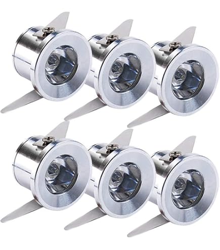 Lot De 4 Spots LED Encastrables Yeehome 3W - Lumière Chaude, Transformateur Inclus