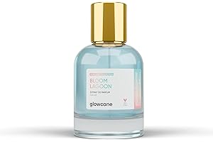 ‎GLOWCANE glowcane Bloom Lagoon Extrait de Parfum Damen | Frischer & Blumiger Duft | mit maximal erhöhter Duftöl Konzentration | Langanhaltender Duft | Geschenke für Frauen | Tierversuchsfrei & Vegan