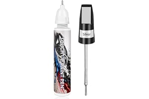 Touch Up Paint for Cars, Silver Car Paint Touch Up Pen, Car Paint Scratch Repair, Auto Paint Repair Pen, Professional Seamless Coverage, Color Accurate, Long lasting Adhension, Fast Drying