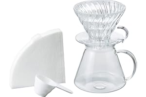 Hario V60 S-VGBK-02-T Kit de brassage en verre Transparent 600 ml