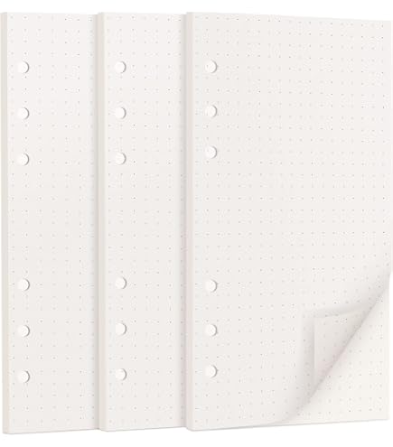 Nachfüllpapier A6 Bunt Liniert – 6-Loch, 5 Farben, 50 Blatt/100 Seiten Für Ringbücher & Ordner