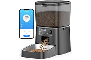 oneisall Alimentatore Automatico per gatti da 3,5L, Alimentatore intelligente WiFi per gatti, controllo APP, 1-10 pasti al giorno, Distributore di cibo per gatto/cane