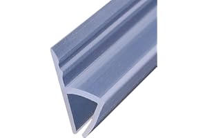 IGTOPS Uszczelka do drzwi prysznicowych, 200 cm, do drzwi prysznicowych 6/8/10/12 mm, gumowa uszczelka zastępcza, hydrofobowa, do drzwi prysznicowych, uszczelka do drzwi prysznicowych (H1, 8 mm) (wys. - 10