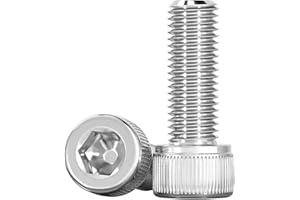 Drenky Allen Socket Cap Head Screws M6 X 25mm Cylinder Screws with Hexagon Socket, 304 Stainless Steel, Pack of 20