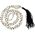 GGE FASHION HUB Mund Mala Skull Narmund Mala for Good Health Wealth & Puja Skull Beads Rosary | Kali Maiiya | Shiv sambhu | Aghori Rosary (108+1) Kali Maa Puja Mala (Black)For Unisex Adult