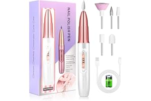LEDSUUEI Cordless Electric Nail Drill - 30000RPM Professional Electric Nail Files for Acrylic and Gel Nails, Electric Nail Drill Machine, Efile Manicure and Pedicure Kit for Grinding Polishing Trimming