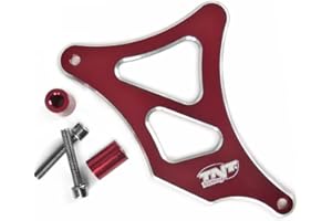 TNTTU - Tapa de piñón de aluminio con adaptador Am6, rojo anodizado