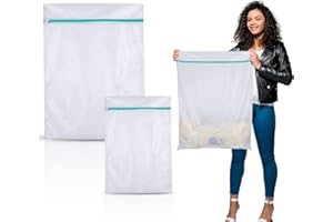 Scettar 2 Stück 110x90cm wäschenetz groß，wäschenetze für waschmaschine，Feinmaschiger Wäschesack groß mit reißverschluss，wäschesack xxlfür Vorhänge, Steppdecken, Daunenjacken, Laken, Mäntel