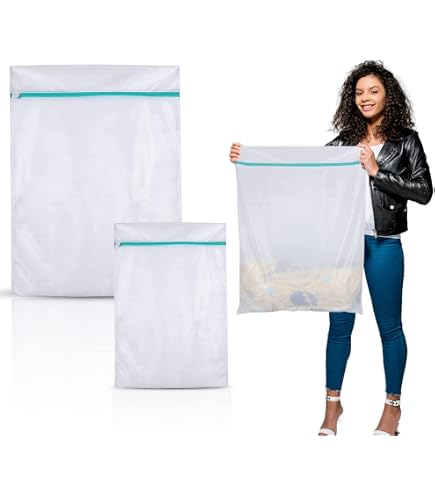 3 Reti Per Biancheria In Poliestere Con Cerniera – 50x60 Cm, Sacchetti Per Lavatrice Riutilizzabili, Per Lenzuola, Camicie, Calze, Peluche - 4
