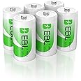 EBL 5000mAh C Size Rechargeable Batteries Industrial Battery C Batteries, 6 Counts Ni-MH C Cells