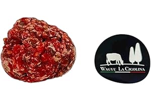 La Cigolina – Double Smash Burger di Wagyu 100% Italiano (2x150g) | Hamburger gourmet ricco di Omega 3 e 6 | Carne marezzata, senza glutine, filiera corta e sostenibile
