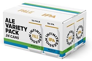 Infinite Session - Alcohol Free Beer - Mixed Case - Case of 24 x 330ml cans - 12 x IPA, 12 x Pale Ale, Gluten-Free, Vegan - 36 calories per can - Award Winning Craft Beer - Brewed in the UK