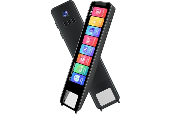 WingFly Stylo Lecteur de Numérisation, 134 Langues, Stylo de Lecture Intelligent de 10,2 cm pour Dyslexie, Personnes âgées, étudiants, Appareil de lecture OCR pour réunions, voyages