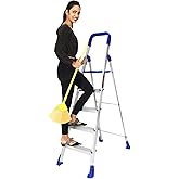 PAffy Premium Light Weight Aluminium Heavy Duty Folding Step Ladder - Maple 5 Steps with 7 Years Warranty * Made in India