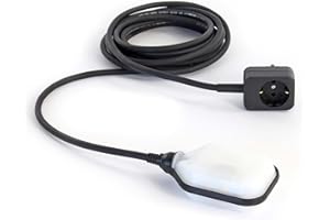 XPOtool Wiltec Aquastop Schwimmerschalter zum Füllen von Teichen 5m Kabel Überlaufschutz regelt Wasserstand