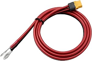 BOLADGE 1 pièce Connecteur Femelle XT60H Vers Câble Terminal O-Ring Chargeur RC ESC Alimentation Latérale pour Batterie Lipo RC FPV Racing Drone Powerstation