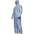 DuPont Tyvek 500 Xpert | Chemical Protective Clothing with Hood, Category III, Type 5-B and 6-B | Robust yet Lightweight | Blue | Size M