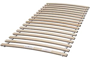 STELLA TRADING Rollrost aus stabilen Federleisten für Liegefläche 90 x 200 cm - Hochwertiger Lattenrost aus Birkenschichtholz - 90 x 1 x 192,5 cm (B/H/T)