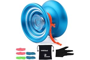 Magicyoyo Yo-yos reattivo K7 Yoyo professionale Regalo Yo Yo per principianti Yo Yo con custodia per archi giocattolo per 8+ bambini Blu