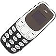 Mini Small Mobile Phone, 0.66 Inch Wallet Size, 2G GSM Dual SIM Unlocked, Hands Free Bluetooth Dialer, 380mah Battery (Black)