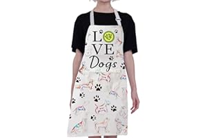 BNQL Grembiule da toelettatura per cani carino grembiule per cuccioli di cane grembiule impermeabile grembiule da cucina per cani addestratore per cani toelettatore regali cani Make Me Happy