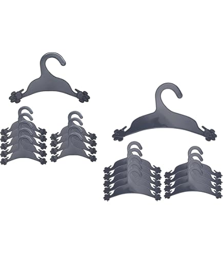 CIYODO Lot De 10 Cintres En Plastique Pour Vêtements De Chien