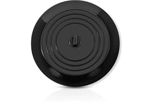 CZ STORE Tapón de Drenaje de Silicona - 15CM -✮GARANTÍA DE por Vida✮- Ventosa Flexible, Tapa Universal Impermeable - Fregadero de Cocina de Acero Inoxidable, Bañera, Inodoro (Negro)