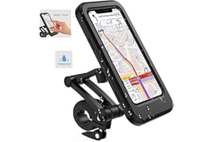 NEVYTOL Soporte Universal para Bicicleta, y Moto, Impermeable, para Smartphones de 3,5-6,8 Pulgadas