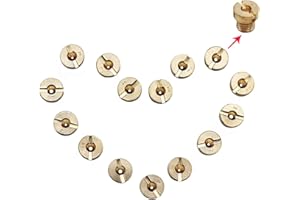 Dokili Carburettor Nozzle Set Main Nozzle Set 6 mm 15 Pieces 60-130 for Dellorto PHBN PHVA Carburettor Set