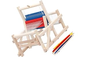 VUIUYOIES Classic Wood Weaving Loom Machine Craft Educational Toy Gift