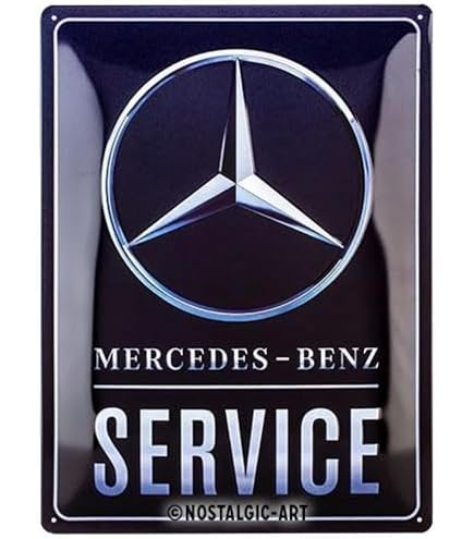 Nostalgic-Art Targa In Metallo Daimler Truck Service - Design Retrò, 10x20 Cm, Decorazione Per Garage O Casa, Made In Germany - 3