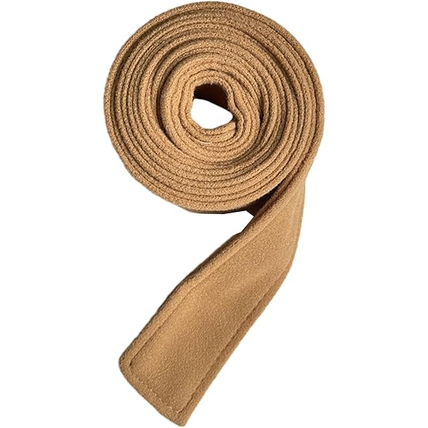 Tainrunse Vrouwen Riem Faux Wollen Jas Corset Dubbelzijdige Taille Riem Slijtvast, Beige, Eén maat