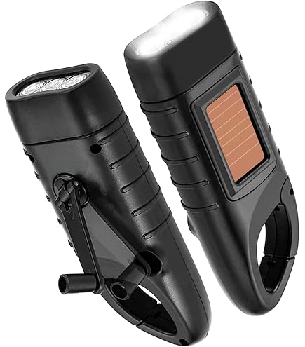 Lampe Torche Solaire Avec Dynamo Pearl LTL-15.ds - Rechargeable Et Pratique
