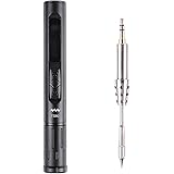 SainSmart Upgraded TS80P Portable Soldering Iron with Adjustable Temperature, Auto Sleep Mode, Fast Internal Heating, OLED Di