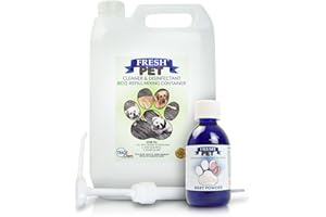 Trade Chemicals Fresh Pet eco-Refill Kennel Disinfectant 250ml w/Empty 5L + Pump (BABY POWDER)