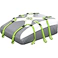 Sailnovo Car Roof Bag Roof box,580L/ 20 Cubic Waterproof Car Roof Box Cargo Carrier Fit Without Bars/Racks/Rails with Anti-Slip Mat,Security Lock,6 Door Hooks
